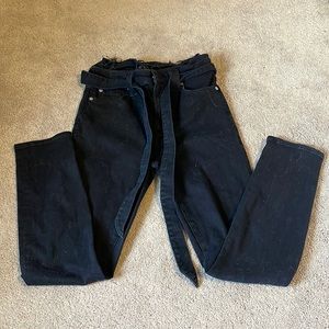 For all mankind denim black jeans